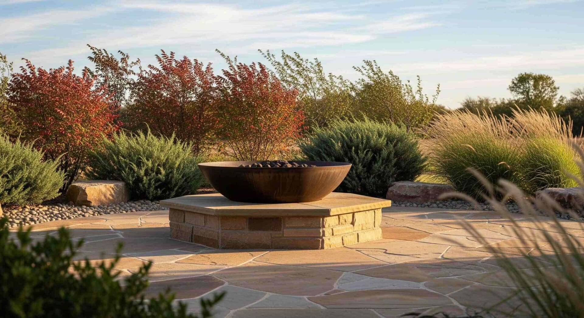 A close-up view of a permeable paver installation, showcasing the well-defined edge restraints and clean joint sand lines.