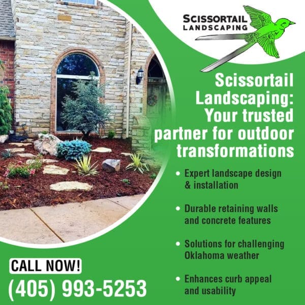 Scissortail Landscaping is your trusted partner for outdoor transformations with expert landscape design.