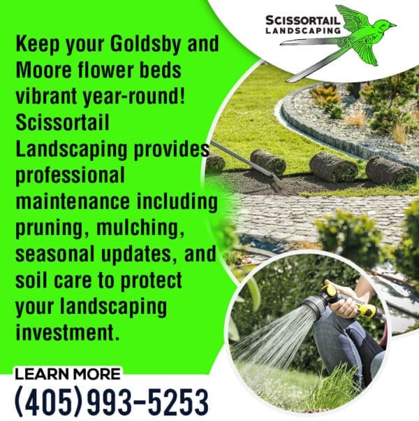 Modern patio design featuring large square pavers with artificial turf growing between the gaps.